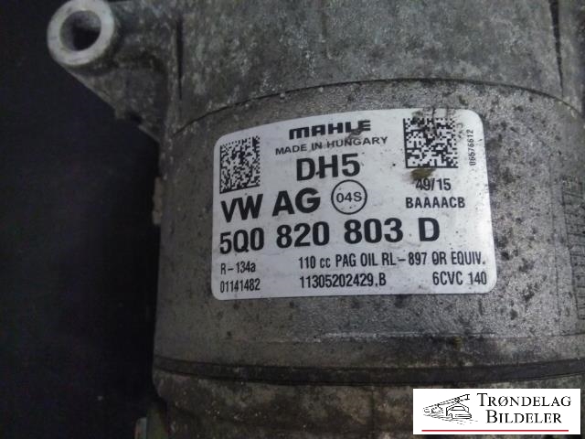 Aircondition kompressor til Škoda Octavia 2013-2016 (Type III, Fase 1) (VW AG|5Q0820803F|5Q0820803K|890632|5Q0820803D|5Q0820803J|5Q0820803G|1K0820803A|1K0820803B|1K0820803H|1K0820803K|1K0 820 859 S|1K0820803M|5Q0820803M|5Q0 820 803 C|1K0820803J|1K0 820 859 T|1K0820803N|1K0820803P|1K0820803Q|1K0820803S|5K0820803|5K0820803A|5K0820803B|5K0820803C|5K0820803D|5K0820803E|5K0820803F|5K0820803G|5K0820803H|5K0820803J|5K0820803K|5N0820803|5N0820803A/B|5N0820803C|5N0820803D|5N0820803H)