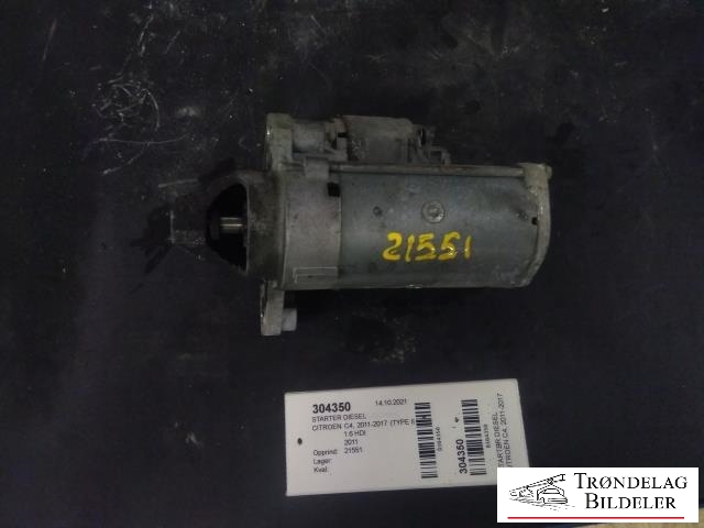 Starter diesel til Citroën C4 2011-2017 (Type II) (VALEO|TS22E26|)