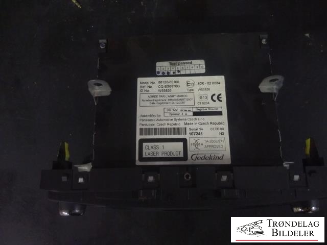 Bilstereo til Toyota Avensis 2009-2015 (Type III, Fase 1)  (86120-05160|CQ-ES6870G|)