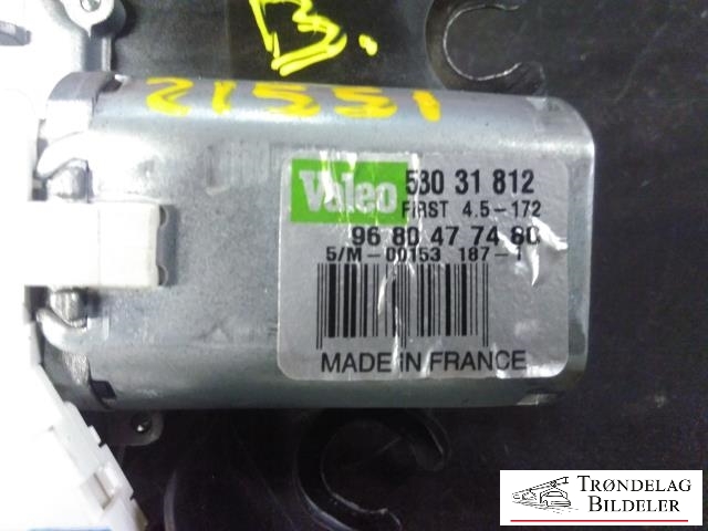 Viskermotor bakrute til Citroën C4 2011-2017 (Type II)  (VALEO|530 31 812|96 80 47 74 80|)