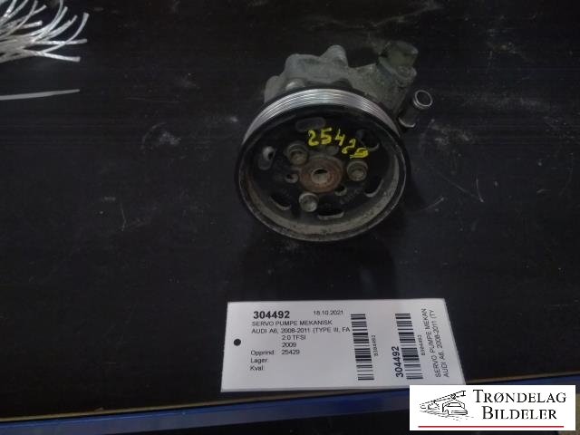 Servo pumpe mekanisk til Audi A6, 2008-2011 (Type III, Fase 2) (C6) (C6) (4F0 145 156 G|4F0 145 156 L)