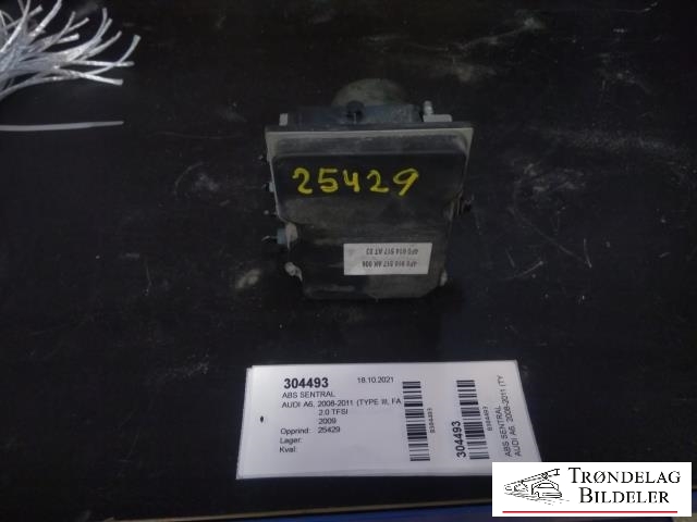 ABS sentral til Audi A6, 2008-2011 (Type III, Fase 2) (C6) (C6) (4F0 910 517 AK 006)