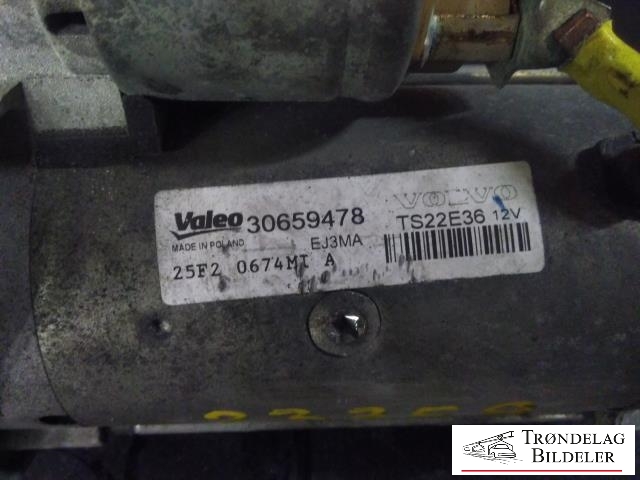 Starter diesel til Volvo S60 2010-2014 (Type II, Fase 1)  (VALEO|30659478|25F2 0674MI A|TS22E36)