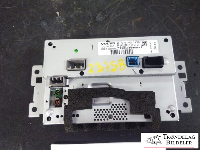 Bilstereo navigasjon skjerm til Volvo S60 2010-2014 (Type II, Fase 1)  (VOLVO|31374992|7 609 501 510|)