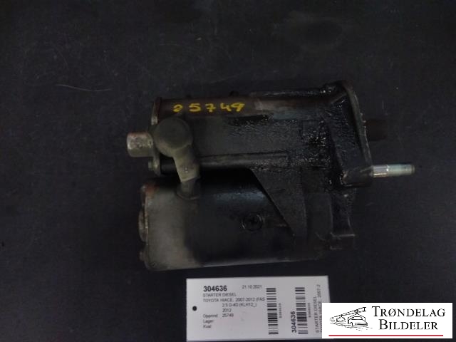 Starter diesel til Toyota Hiace 2007-2012 (Fase 3) (28100-30050|0986020591|28100-30051|28100-30080|28100-30081|28100-67070|LRS02217|28100-30051-84|28100-67040|12V 2|7KW|25-3388|428000-0291)