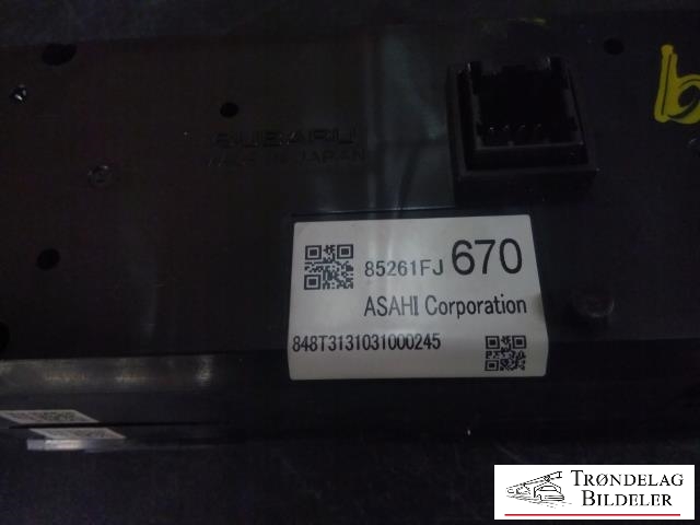 Instrument diverse til Subaru XV 2012-2017 (Type I)  (SUBARU|85261FJ670|848T3131031000245|)
