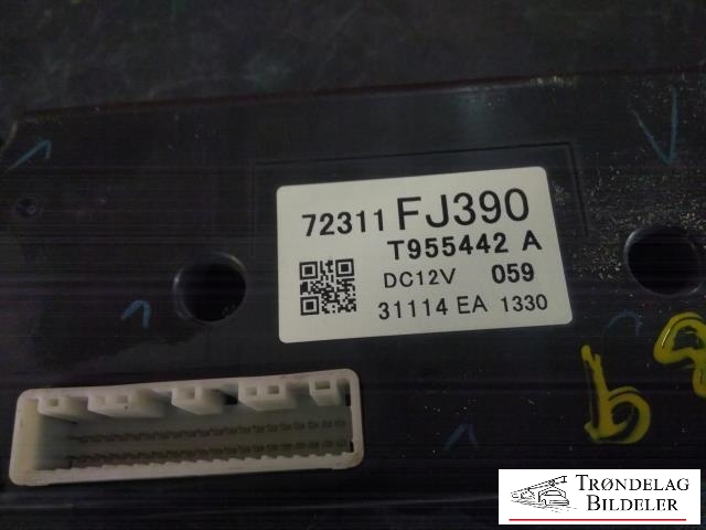 Varmeapparat betjening til Subaru XV 2012-2017 (Type I)  (72311FJ390|T955442A|)