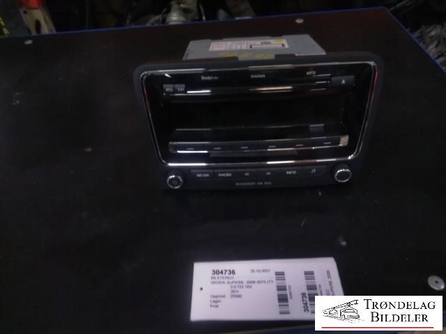 Bilstereo til Škoda Superb 2008-2015 (Type II) (3T0 035 161|7 648 257 360|)