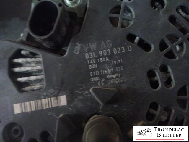 Dynamo diesel til VW Passat 2011-2015 (B7) (B7) (VW AG|03L 903 023D|0 121 715 071 02S|)