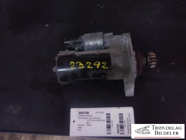 Starter diesel til VW Passat 2011-2015 (B7) (B7)