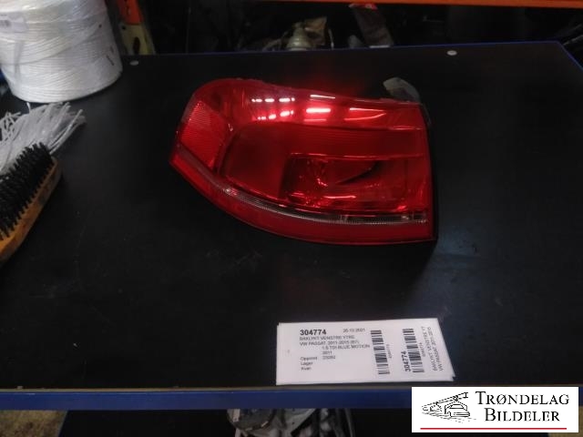 Baklykt venstre ytre til VW Passat 2011-2015 (B7) (B7) (3AF945095C|605001 LI|)