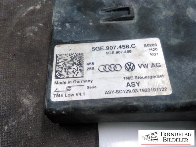 Styreenhet diverse til VW e-Golf 2017-2020 (Fase 2)  (VW AG|5GE907458C|)