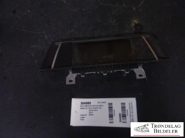Multimedia display (MCU - Media Controller Unit) til BMW X5, 2013-2018 (F15) (F15) (BM 92969380403)