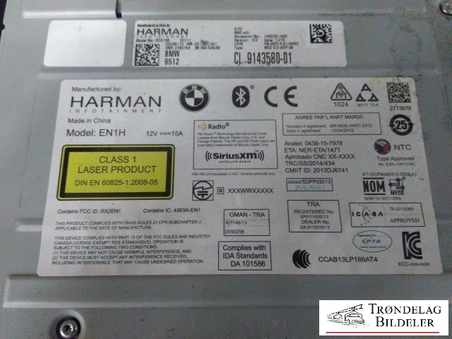 Bilstereo til BMW X5 2013-2018 (F15) (F15) (CL 9143580-01|)