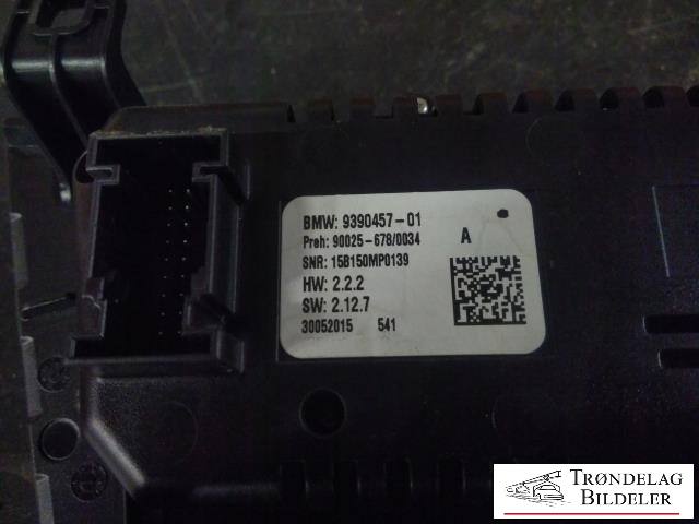 Varmeapparat betjening til BMW X5 2013-2018 (F15) (F15) (9390457-01|90025-67810034|)