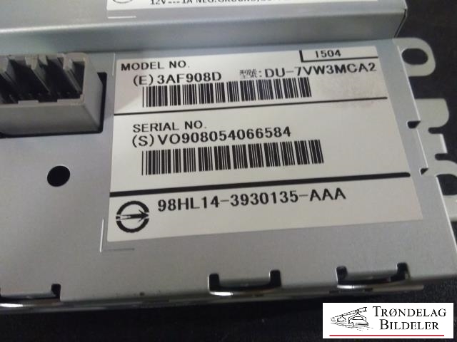 Bilstereo navigasjon skjerm til Volvo V40 2012-2019  (VALEO|31382906 AC|98HL184-3930135-AAA|)