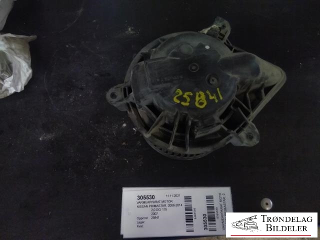 Varmeapparat motor til Nissan Primastar, 2006-2014  