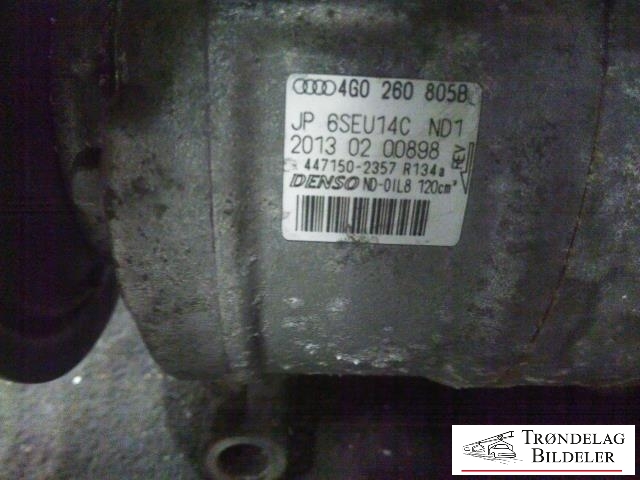 Aircondition kompressor til Audi A6, Allroad 2012-2014 (Type III, Fase 1) (C7) (C7) (DENSO|4G0 260 805 B|4F0260805AJ|89513|4G0260805B|8E0260805AS|8K0260805J)