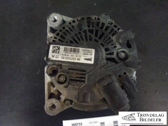 Dynamo diesel til Peugeot 308 2013-2021 (Type II)  (VALEO|98 037509 80|2617908C|)
