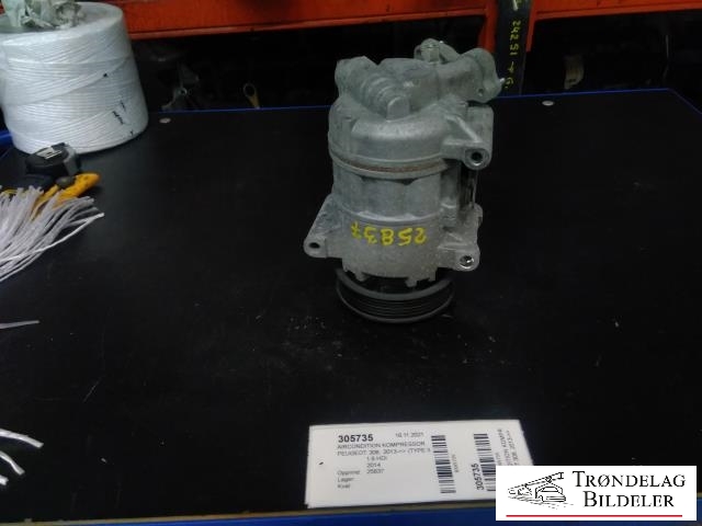 Aircondition kompressor til Peugeot 308, 2013-2021 (Type II)  (VALEO|9675655880-01)