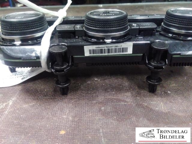 Varmeapparat betjening til VW e-Golf 2014-2017 (Fase 1) (5GE907044AD|5HB011981-29|)