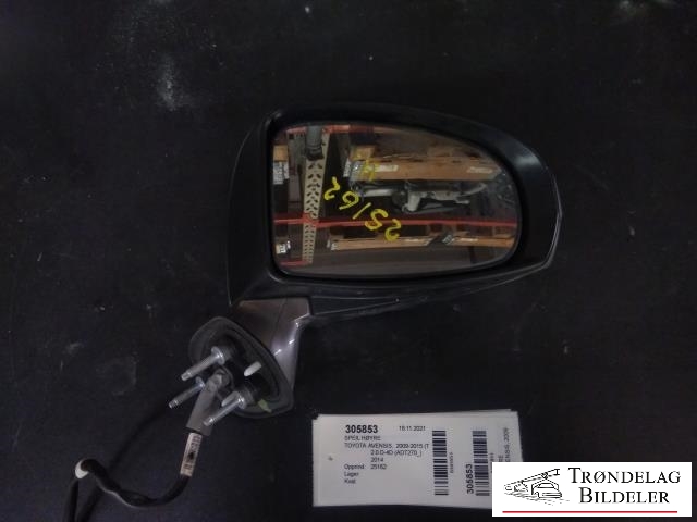 Speil høyre til Toyota Avensis, 2009-2015 (Type III, Fase 1)  (87908-05410-E0)