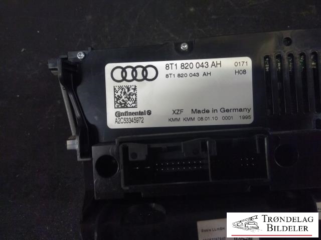 Varmeapparat betjening til Audi A5 2007-2016 (Type I) (CONTINENTAL|8T1 035 186 P|)