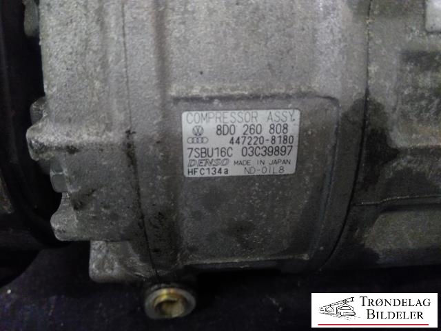 Aircondition kompressor til Audi A6 2001-2004 (Type II, Fase 2) (C5) (C5) (DENSO|8D0 260 805 P|89027|3BD260805A|8D0260805B|8D0260805J|8D0260805P|8D0260805Q|8D0260805R|8D0260805RX|8D0260808|)