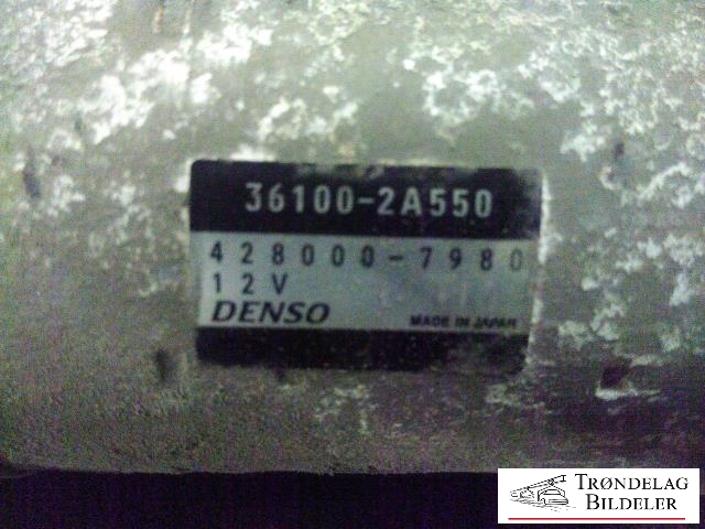 Starter diesel til Hyundai Ix35 2010-2015  (DENSO|36100-2A550|428000-7980|)