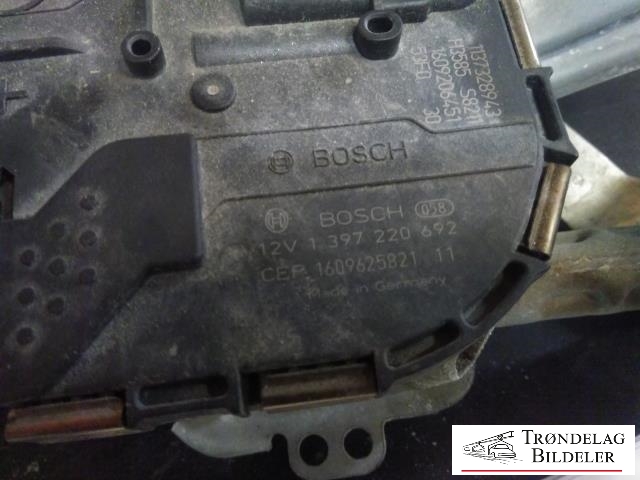 Viskermotor frontrute komplett m/overføring til VW Golf VII 2012-2017 (Fase 1)  (BOSCH|5G1955119A|1 397 220 692|3 397 021 672)