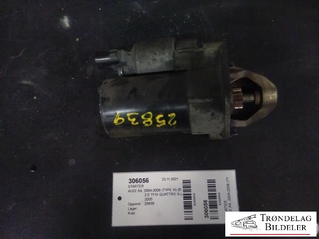 Starter til Audi A4, 2004-2008 (Type III) (B7) (B7) (BOSCH|)