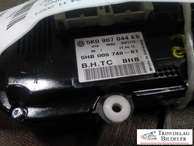 Varmeapparat betjening til VW Tiguan 2011-2016 (Type I, Fase 2)  (VW AG|5K0907044ES|5HB009746-61|)