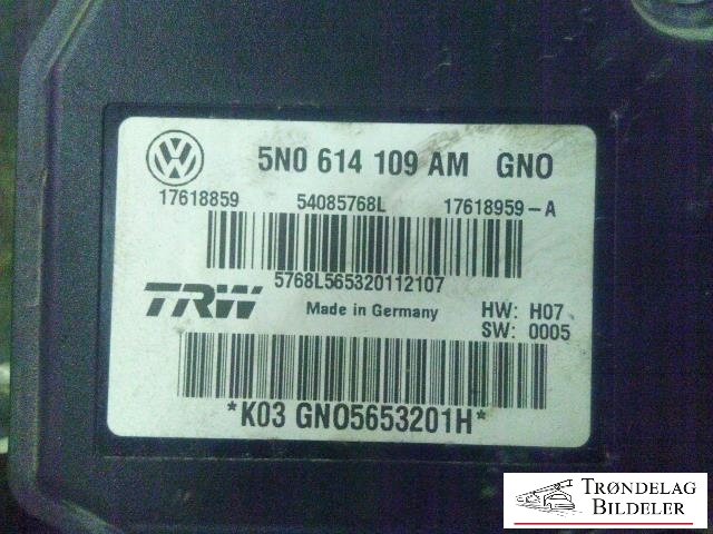 ABS sentral til VW Tiguan 2011-2016 (Type I, Fase 2)  (TRW|5N0614109AM|54085768L|)