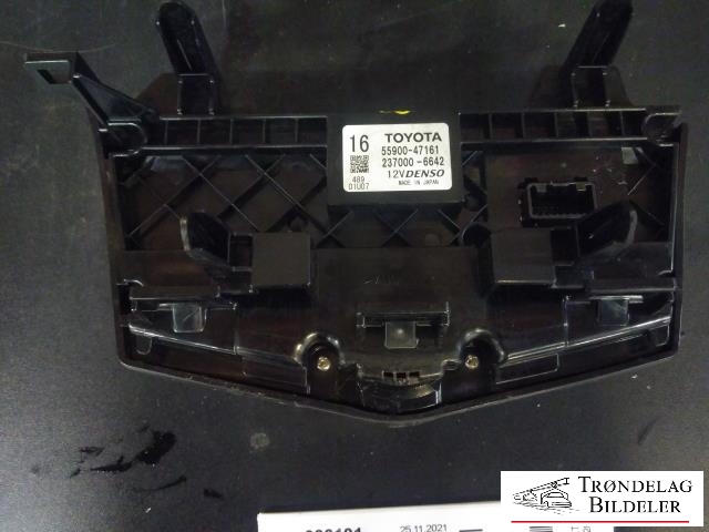 Varmeapparat betjening til Toyota Prius +7 2012-2020 (Type III) (stasjonsvogn) (stasjonsvogn) (TOYOTA|55900-47161|237000-6642|)