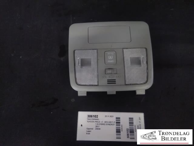 Taklyspanel til Toyota Prius +7, 2012-2020 (Type III) (stasjonsvogn) (stasjonsvogn) 