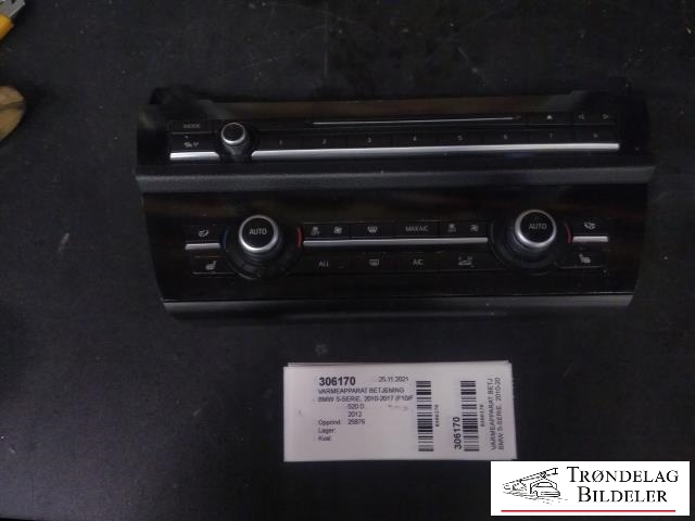 Varmeapparat betjening til BMW 5-Serie, 2010-2017 (F10/F11) (F10/F11) (BMW|9299012-01)