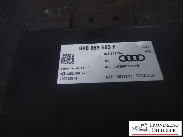 Styreenhet diverse til Audi A6 2011-2014 (Type IV, Fase 1) (C7) (C7) (8K0 959 663 F|120012874|)