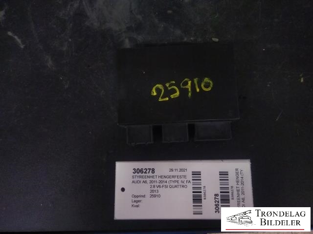 Styreenhet hengerfeste til Audi A6, 2011-2014 (Type IV, Fase 1) (C7) (C7) (HELLA|4G8 907 383)