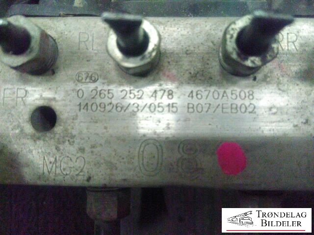 ABS sentral til Peugeot iOn 2011-2020  (BOSCH|0265952116|4190210701|)