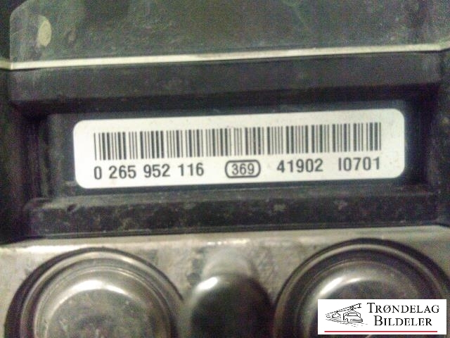 ABS sentral til Peugeot iOn 2011-2020  (BOSCH|0265952116|4190210701|)