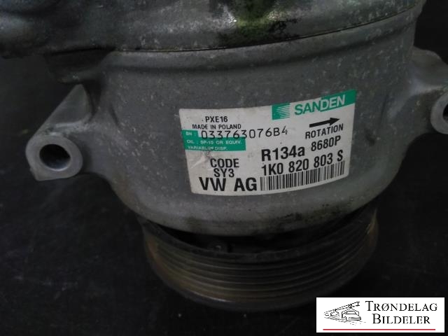 Aircondition kompressor til VW Passat 2005-2010 (B6) (B6) (SANDEN|5Q0820803F|5Q0820803K|890632|5Q0820803D|5Q0820803J|5Q0820803G|1K0820803A|1K0820803B|1K0 820 859 F|1K0 820 859 S|1K0820803L|1K0820803M|5Q0820803M|1K0820803G|1K0820803J|1K0820803K|1K0820803N|1K0820803P|1K0820803Q|1K0820803S|5K0820803|5K0820803A|5K0820803B|5K0820803C|5K0820803D|5K0820803E|5K0820803F|5K0820803G|5K0820803H|5K0820803J|5K0820803K|5N0820803|890633|5N0820803C|1K0 820 808 B|5N0820803H)