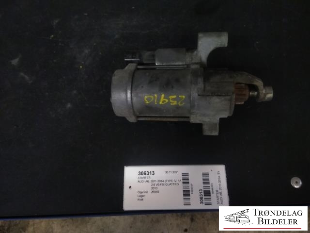 Starter til Audi A6 2011-2014 (Type IV, Fase 1) (C7) (C7) (DENSO|06E 911 024 A|06E 911 024 AX|06E 911 021 D|06E 911 021 DX|06E 911 021 F|06E 911 021 FX|06E 911 024|06E 911 024 B|06E 911 024 X|079 911 024|079 911 024 X)