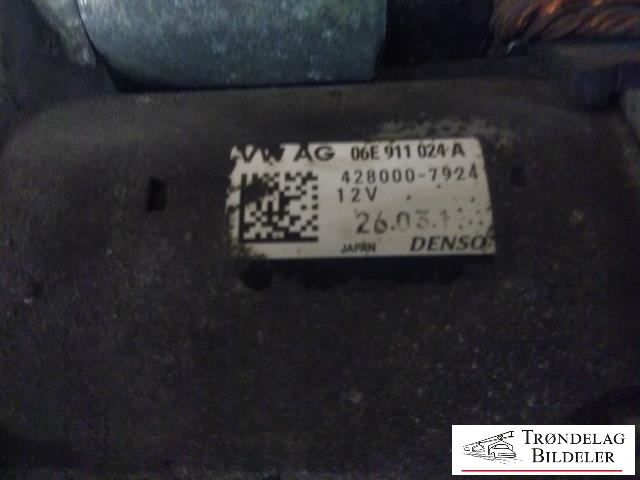 Starter til Audi A6 2011-2014 (Type IV, Fase 1) (C7) (C7) (DENSO|06E 911 024 A|06E 911 024 AX|06E 911 021 D|06E 911 021 DX|06E 911 021 F|06E 911 021 FX|06E 911 024|06E 911 024 B|06E 911 024 X|079 911 024|079 911 024 X)