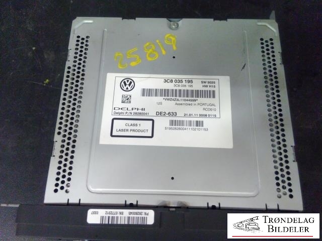 Bilstereo til VW Golf VI 2008-2012 (DELPHI|3C8 035 195|)