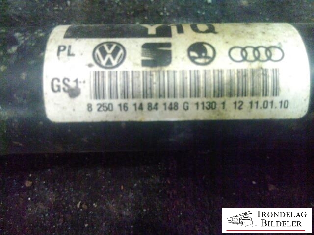 Drivaksel høyre foran, diesel/manuell til Audi A5 2007-2016 (Type I)  (8K0407271Q|Y1Q|8250161484148G)