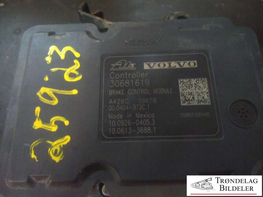 ABS sentral til Volvo V70 2007-2013 (Type III, Fase 1)  (VOLVO/ATE|P30681619|8G9N-2C405-AC|100212-01824)