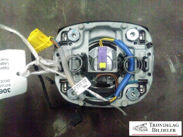 Airbag rattpute til Škoda Octavia 2009-2013 (Type II, Fase 2)  (TAL|62218051B|1Z0880201AR|)