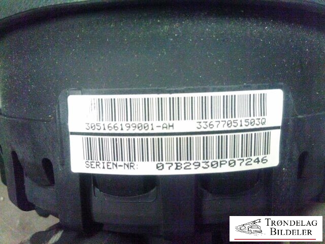 Airbag rattpute til BMW 3-Serie 2005-2011 (E90/E91/E92/E93) (E90/E91/E92/E93) (32 30 6 884 672|)