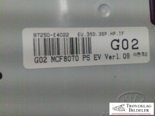 Varmeapparat betjening til Kia Soul 2014-2019 (Type II)  (MCF8070PS|97250-E4022|)