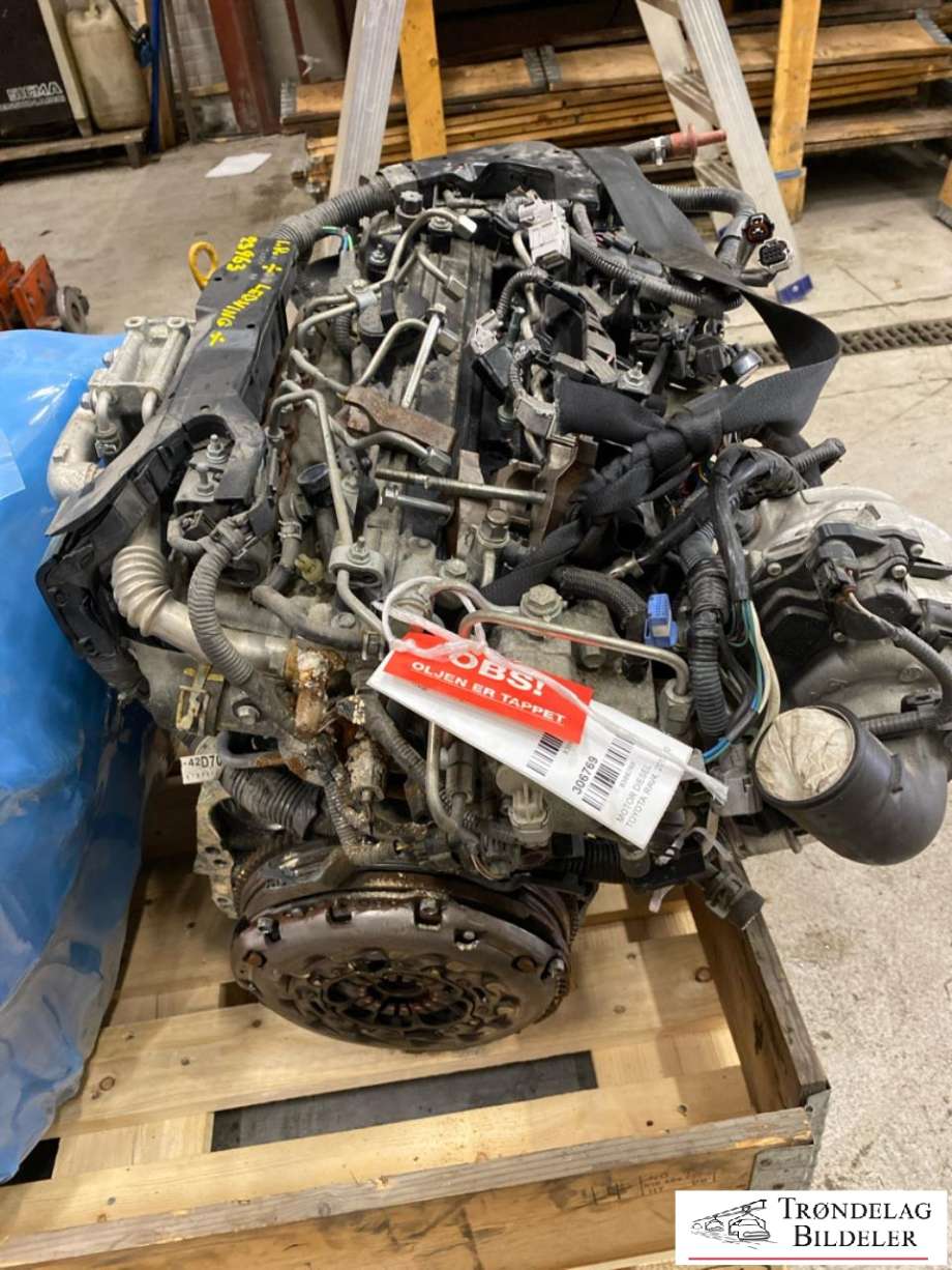 Motor diesel til Toyota RAV4 2013-2015 (Type IV, Fase 1)  (1AD-FTV|19000-26640|)